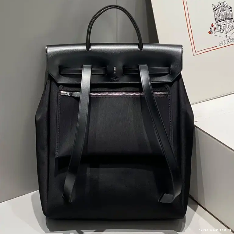 Cheap Hardware Hermes Palladium A Zip Backpack Black Herbag Canvas Dos In 0419